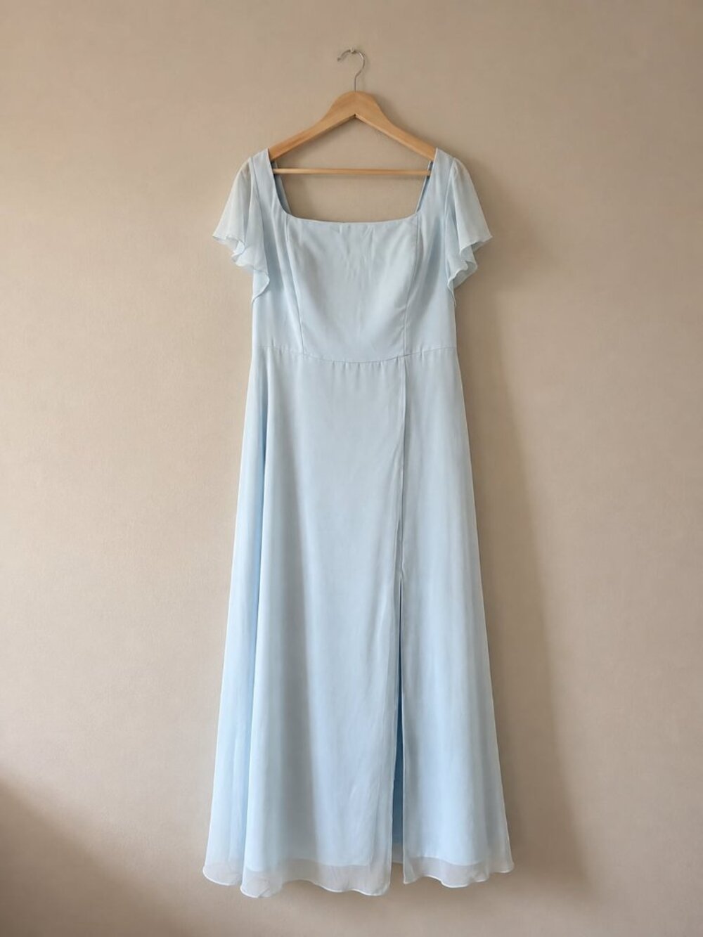 Azazie Bondi Sky Blue Chiffon Bridesmaid Dress A18